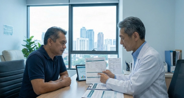 Medical screening before exosome therapy eligibility decision