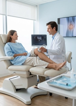 Precise stem cell injection procedure for joint pain and tissue repair