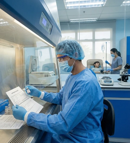 Stem cell therapy process for cerebral palsy at Cyrona Cell Malaysia