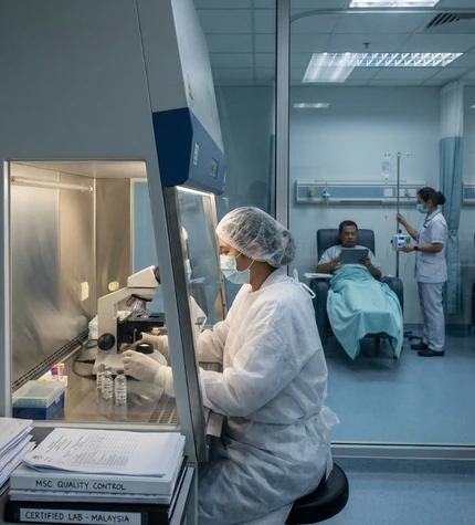 wjmsc therapy for ulcerative colitis IV infusion and medical evaluation at Cyrona Cell Malaysia