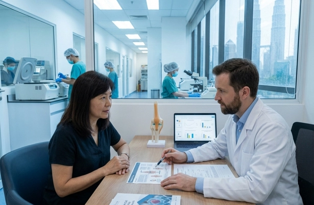 Cyrona Cell Malaysia clinic providing doctor led stem cell and exosome therapy for joint pain