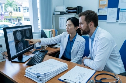 Sharing medical reports for stem cell therapy evaluation for joint pain