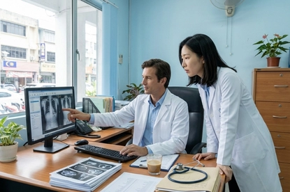 Sharing medical reports for stem cell therapy evaluation for osteoarthritis