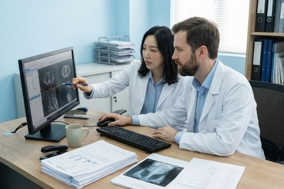 Sharing medical reports for stem cell therapy evaluation for rheumatoid arthritis