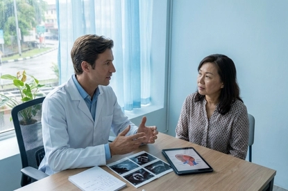 Receiving doctor guidance on stem cell treatment options for congestive heart failure
