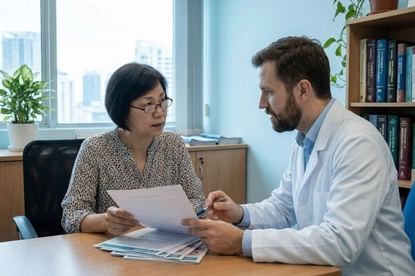 In person consultation at Cyrona Cell Malaysia for heart failure stem cell therapy