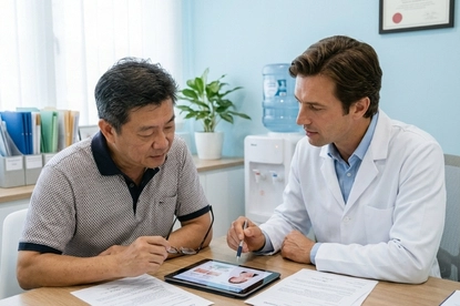 In person consultation at Cyrona Cell Malaysia for inflammatory bowel disease stem cell therapy