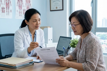 In person consultation at Cyrona Cell Malaysia for rheumatoid arthritis stem cell therapy