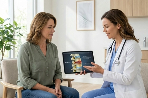 Adult stem cell therapy for disc degeneration and spine repair support