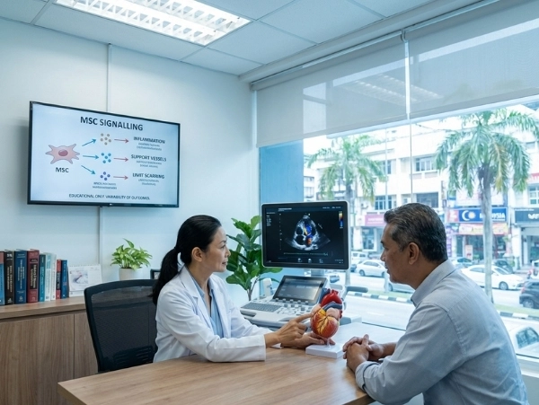 Stem cells supporting cardiac repair inflammation control and blood flow in heart failure
