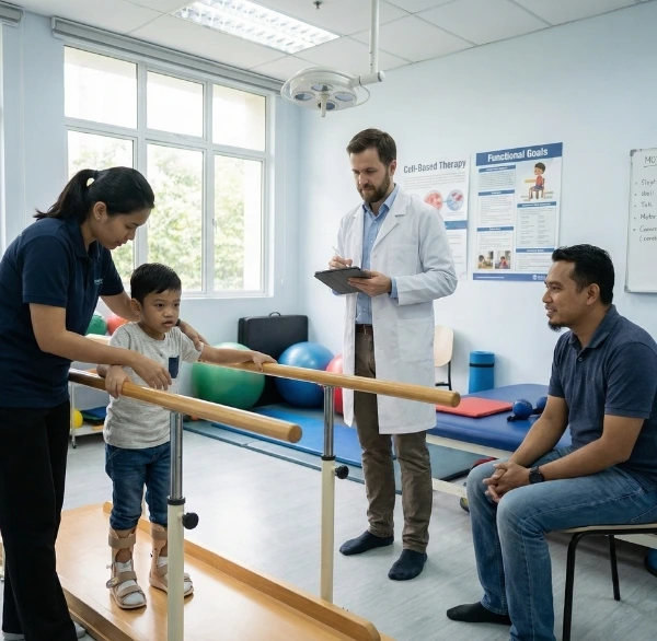 Stem cell therapy for cerebral palsy supporting nervous system repair and function