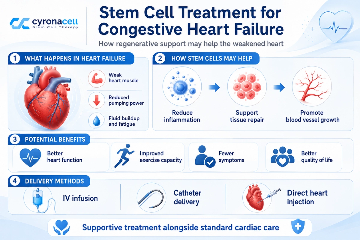 How stem cell treatment for congestive heart failure works