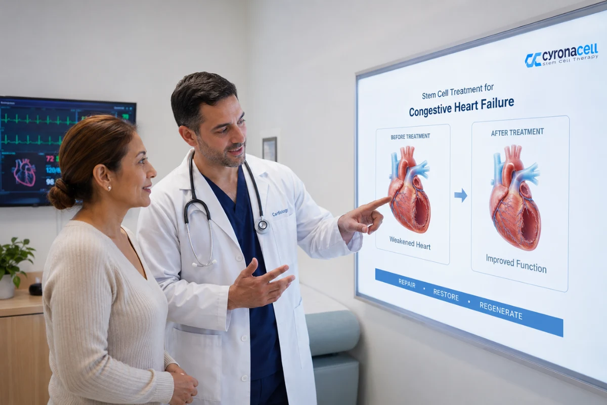 Who responds best to stem cell therapy for heart failure