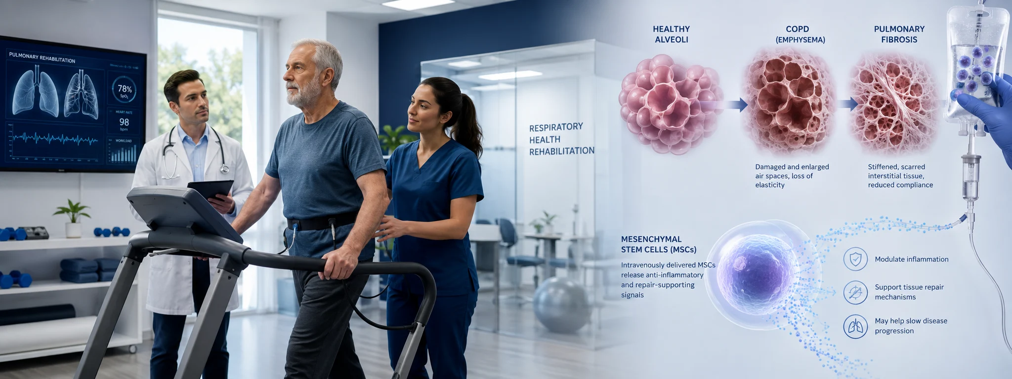 Stem Cell Therapy For Lungs Can It Support COPD and Pulmonary Fibrosis