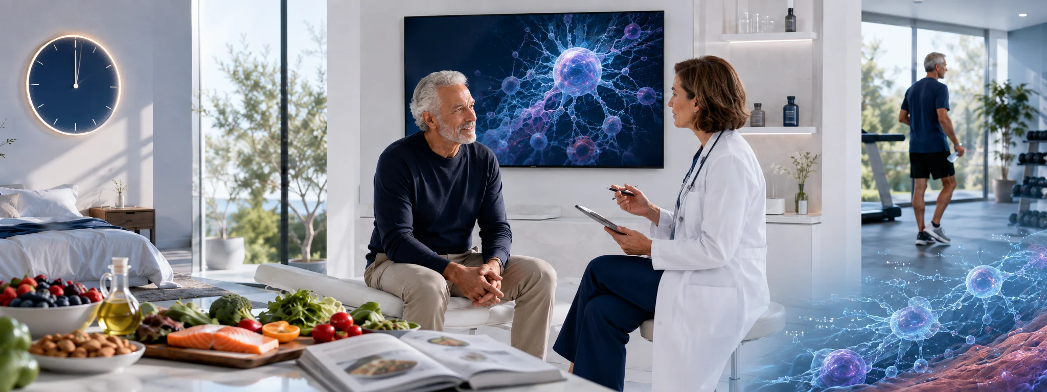 Anti-Aging Stem Cell Therapy Sleep Nutrition and Exercise