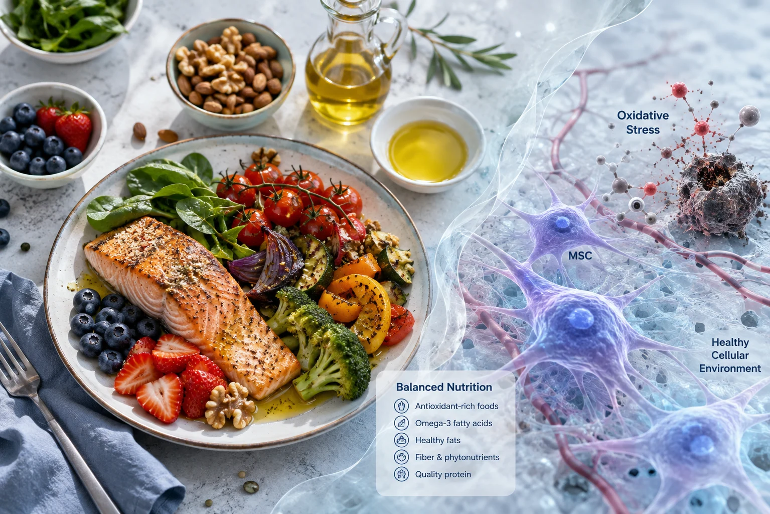 How Nutrition Fuels Repair and Fights Oxidative Stress